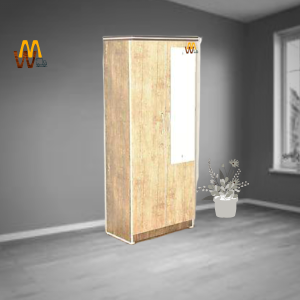 Modern Wardrobe | Engineered Wood Almirah - Light Brown Colour