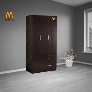 Modern Wardrobe -Double Door With Drawer